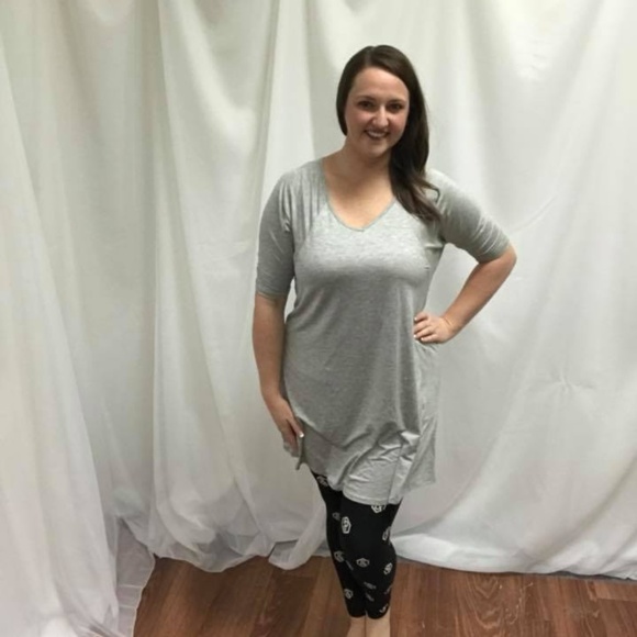 Agnes & Dora Tops - Love Tunic Heather Grey
